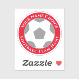 Fußball-Lüfter mit Teamname Handy Aufkleber