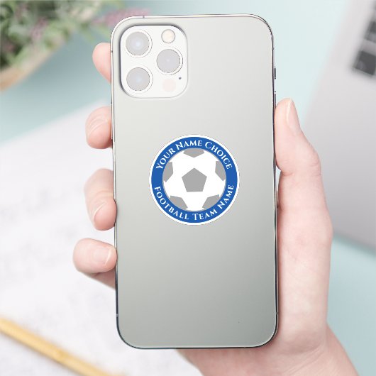 Fußball-Lüfter mit Teamname Handy Aufkleber (Telefon)