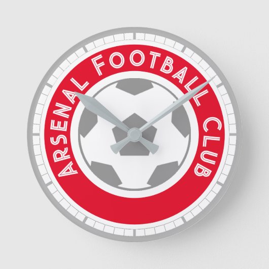 Fußball-Lüfter oder Fußball-Unterstützer Runde Uhr (Vorderseite)