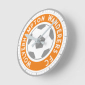 Fußball-Lüfter oder Fußball-Unterstützer Runde Uhr (Winkel)