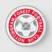 Fußball-Lüfter oder Fußball-Unterstützer Runde Uhr (Vorderseite)