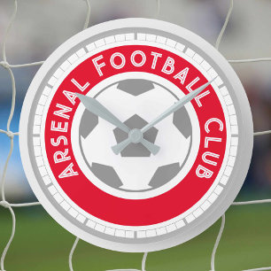 Fußball-Lüfter oder Fußball-Unterstützer Runde Uhr