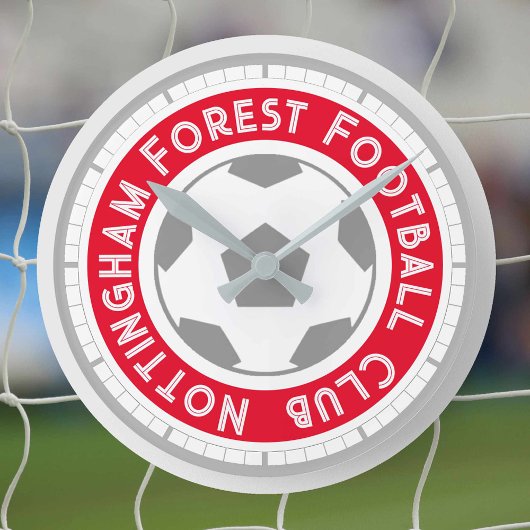 Fußball-Lüfter oder Fußball-Unterstützer Runde Uhr