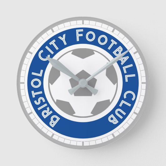 Fußball-Lüfter oder Fußball-Unterstützer Runde Uhr (Vorderseite)