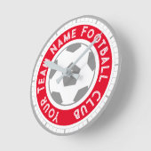 Fußball-Lüfter oder Fußball-Unterstützer Runde Wanduhr (Winkel)