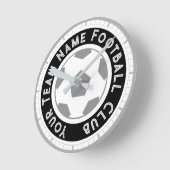 Fußball-Lüfter oder Fußball-Unterstützer Runde Wanduhr (Winkel)
