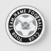 Fußball-Lüfter oder Fußball-Unterstützer Runde Wanduhr (Vorderseite)