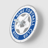 Fußball-Lüfter oder Fußball-Unterstützer Runde Wanduhr (Winkel)