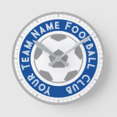 Fußball-Lüfter oder Fußball-Unterstützer Runde Wanduhr (Vorderseite)