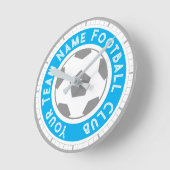Fußball-Lüfter oder Fußball-Unterstützer Runde Wanduhr (Winkel)