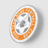 Fußball-Lüfter oder Fußball-Unterstützer Runde Wanduhr (Winkel)