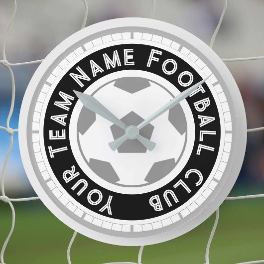 Fußball-Lüfter oder Fußball-Unterstützer Runde Wanduhr