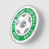 Fußball-Lüfter oder Fußball-Unterstützer Runde Wanduhr (Winkel)