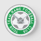 Fußball-Lüfter oder Fußball-Unterstützer Runde Wanduhr (Vorderseite)