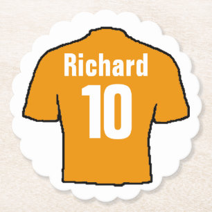 Fußball-Lüfter Shirt zu personalisieren. Untersetzer