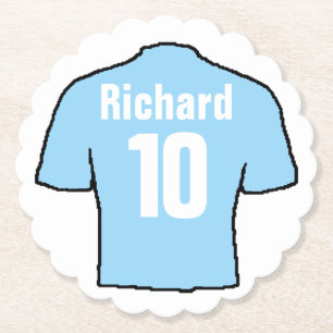 Fußball-Lüfter Shirt zu personalisieren. Untersetzer