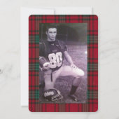 Fußball-Lüfterdekoration Custom Foto Weihnachtskar Dankeskarte (Rückseite)