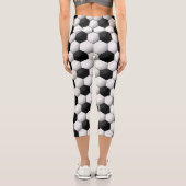 Fußball-Lüfterdesign Capri Leggings (Rückseite)