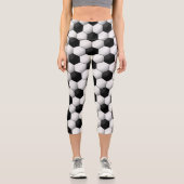 Fußball-Lüfterdesign Capri Leggings (Vorderseite)