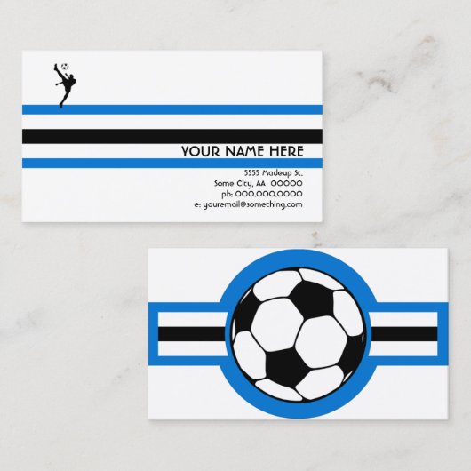 Fußball: Luftstar Visitenkarte (Vorne/Hinten)