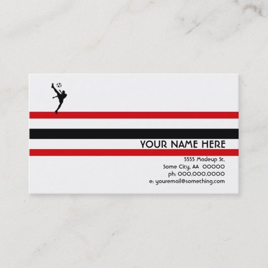 Fußball: Luftstern Visitenkarte (Vorderseite)