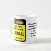 Fußball Lustig Personalisiert Kaffeetasse (Vorderseite Links)