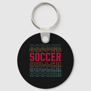 Fußball Lustiger Layered Text Team Spieler Trainer Schlüsselanhänger