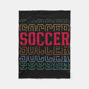 Fußball Lustiger Schichttext Team Spieler Trainer  Fleecedecke