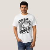 Fußball macht mich glücklich T-Shirt (Vorne ganz)