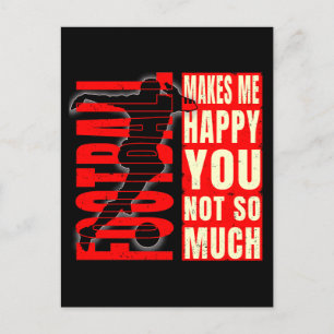 Fußball macht mich glücklich über dich nicht so se postkarte