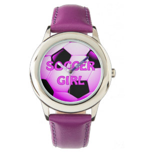 Fußball-Mädchen Armbanduhr