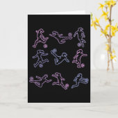 Fußball Mädchen Frauen Jugend Karte (Gelbe Blume)