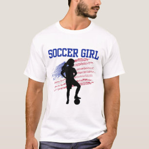 Fußball Mädchen Fußball Fan Unterstützung Stadion  T-Shirt