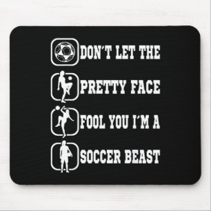Fußball Mädchen Fußballspieler Sportfan Frauen Mäd Mousepad