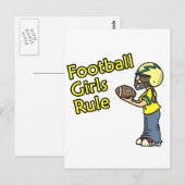 Fußball-Mädchen herrschen! Postkarte (Vorne/Hinten)