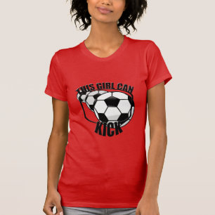 Fußball-Mädchen kann T - Shirt töten