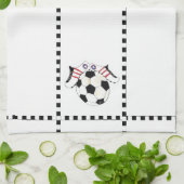 Fußball-Mädchen Küchentuch (Gefaltet)