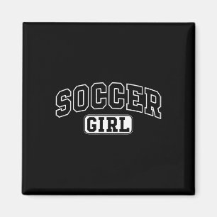 Fußball Mädchen Lustig Athletischer Schriftzug Toc Magnet