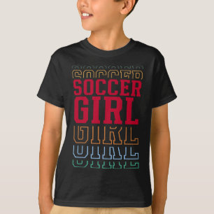 Fußball Mädchen Lustiger Schichttext Tochter Jugen T-Shirt