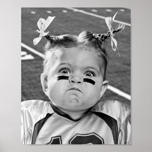 Fußball Mädchen Poster (Vorne)
