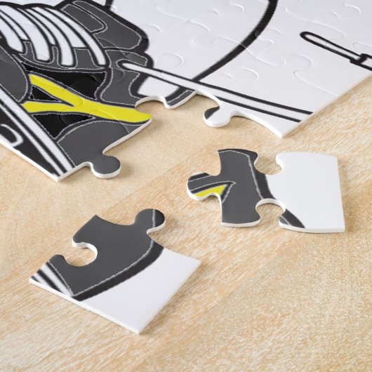 FUSSBALL-MÄDCHEN-SCHWARZ-TEXT PUZZLE (Seite)