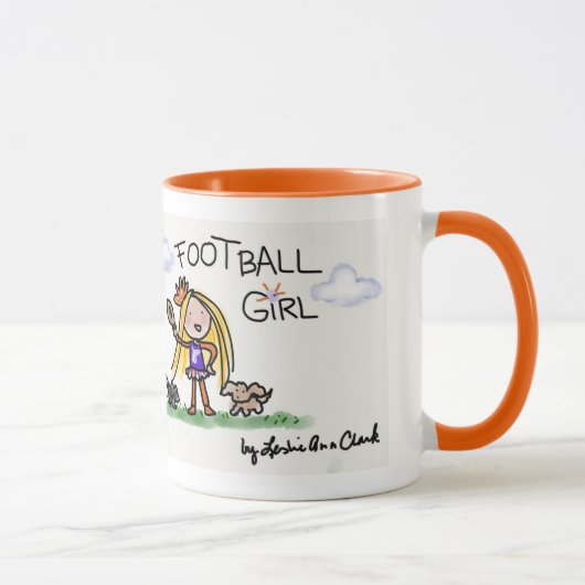 Fußball-Mädchen-Tasse 1 Tasse (Rechts)