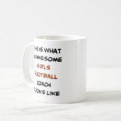 Fußball-Mädchentrainer, phantastisch Kaffeetasse (Vorderseite Links)