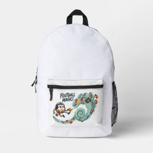 Fußball-Magie-Dschinn-Fußball-Fun-Geschenk Bedruckter Rucksack