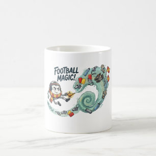 Fußball-Magie-Dschinn-Fußball-Fun-Geschenk Kaffeetasse