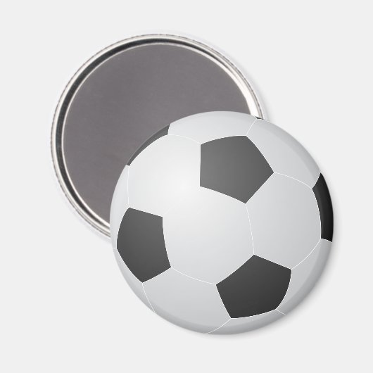 Fußball Magnet (Vorderseite/Rückseite)