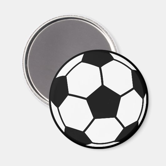 Fußball Magnet (Vorderseite/Rückseite)