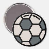 Fußball Magnet (Vorderseite/Rückseite)