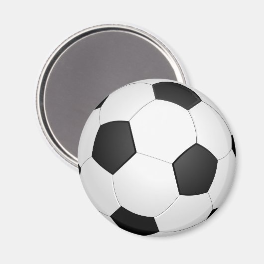Fußball Magnet (Vorderseite/Rückseite)