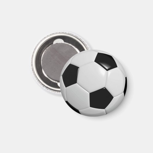 Fußball Magnet (Vorderseite/Rückseite)